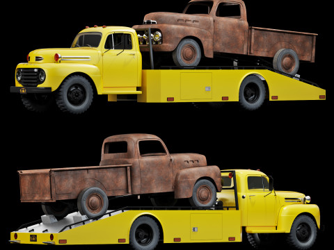 F 6 ramp truck 1948 Model 3D