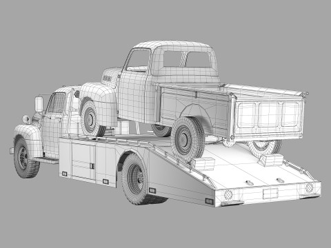 F 6 ramp truck 1948 Model 3D