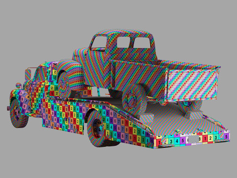 F 6 ramp truck 1948 Model 3D