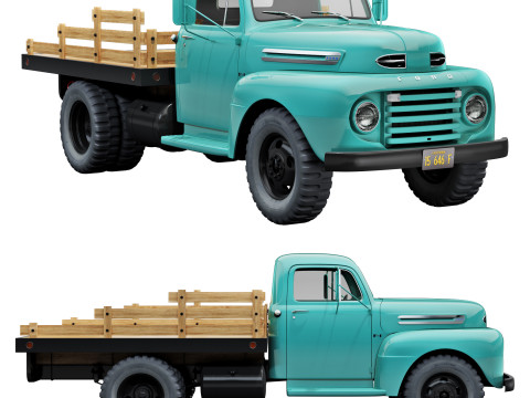 F 6 truck 1948 3D Model