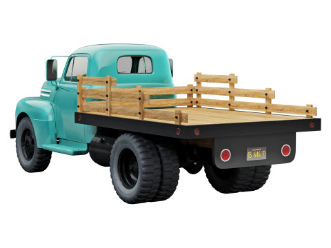 F 6 truck 1948 3D Model