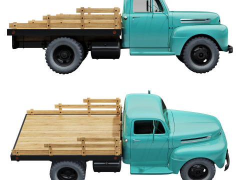 F 6 truck 1948 3D Model