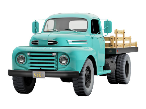 F 6 truck 1948 Model 3D