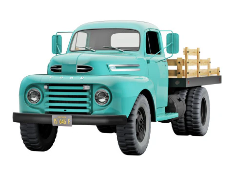 F 6 truck 1948 3D Model