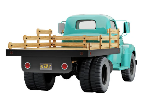 F 6 truck 1948 3D Model