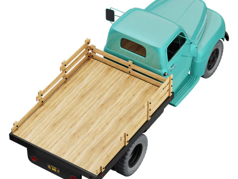 F 6 truck 1948 3D Model