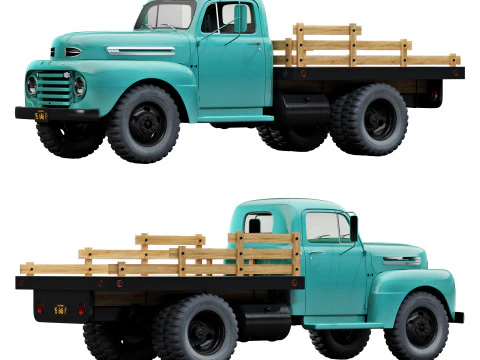 F 6 truck 1948 3D Model