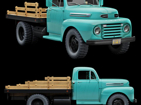 F 6 truck 1948 3D Model