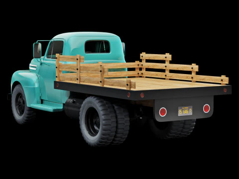 F 6 truck 1948 3D Model