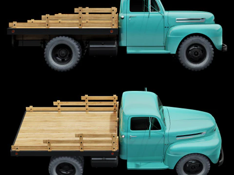 F 6 truck 1948 3D Model