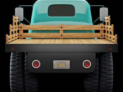 F 6 truck 1948 3D Model