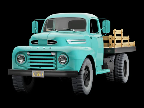 F 6 truck 1948 3D Model