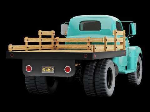 F 6 truck 1948 3D Model