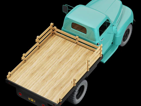 F 6 truck 1948 3D Model