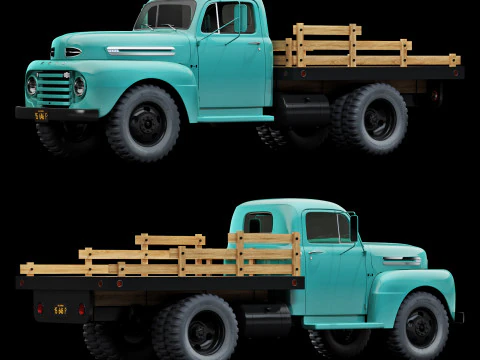 F 6 truck 1948 3D Model