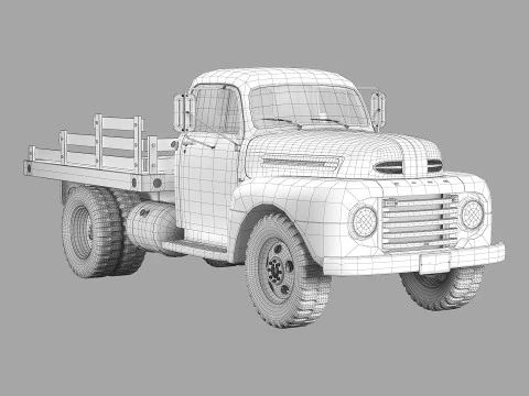 F 6 truck 1948 3D Model