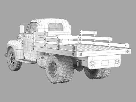 F 6 truck 1948 3D Model