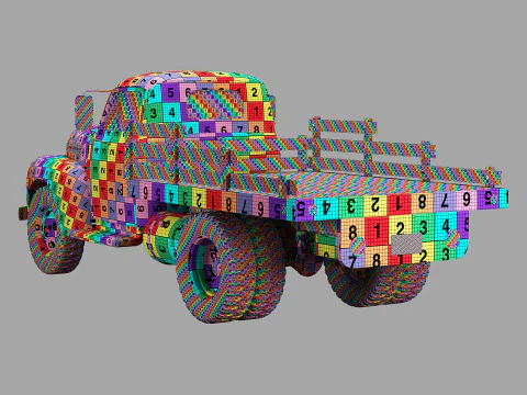 F 6 truck 1948 3D Model