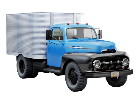 F 6 truck 1952 3D Model