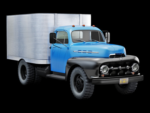 F 6 truck 1952 Model 3D