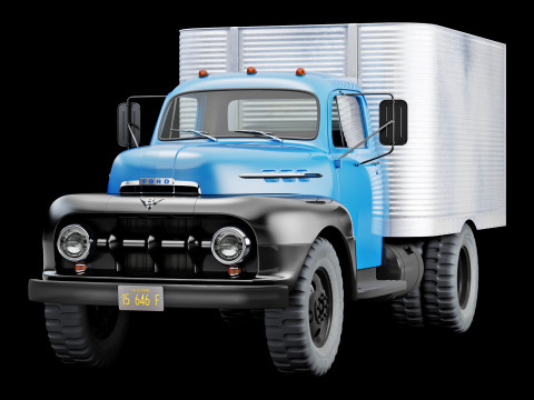 F 6 truck 1952 Model 3D