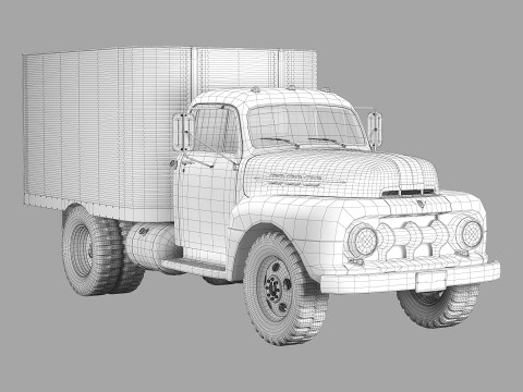 F 6 truck 1952 Model 3D