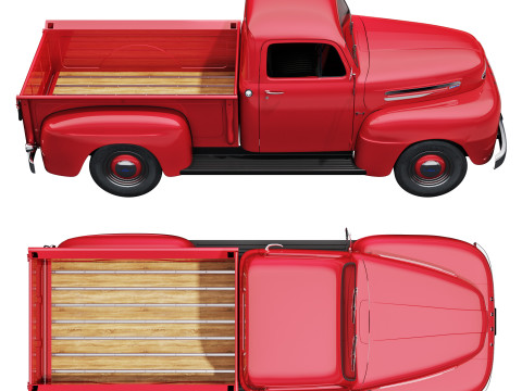 F 1 pickup 1948 3D 모델