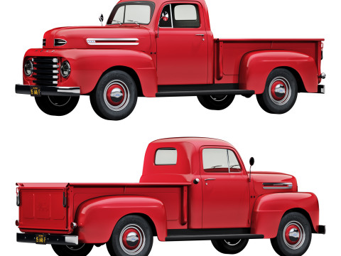 F 1 pickup 1948 3D 모델