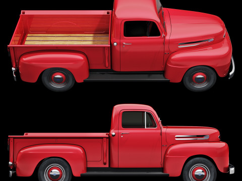 F 1 pickup 1948 3D 모델