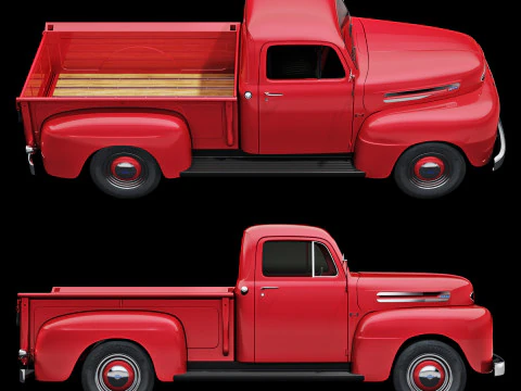 Furgone F1 del 1948 Modello 3D