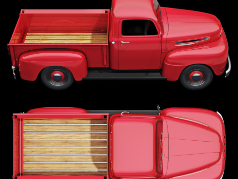 F 1 pickup 1948 3D 모델