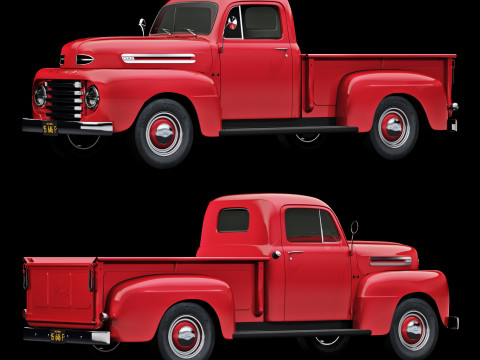 F 1 pickup 1948 3D 모델