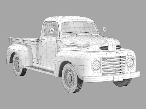 F 1 pickup 1948 3D 모델