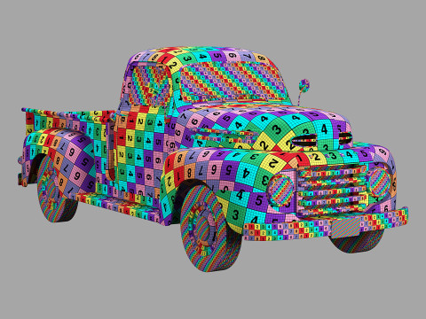 F 1 pickup 1948 3D 모델
