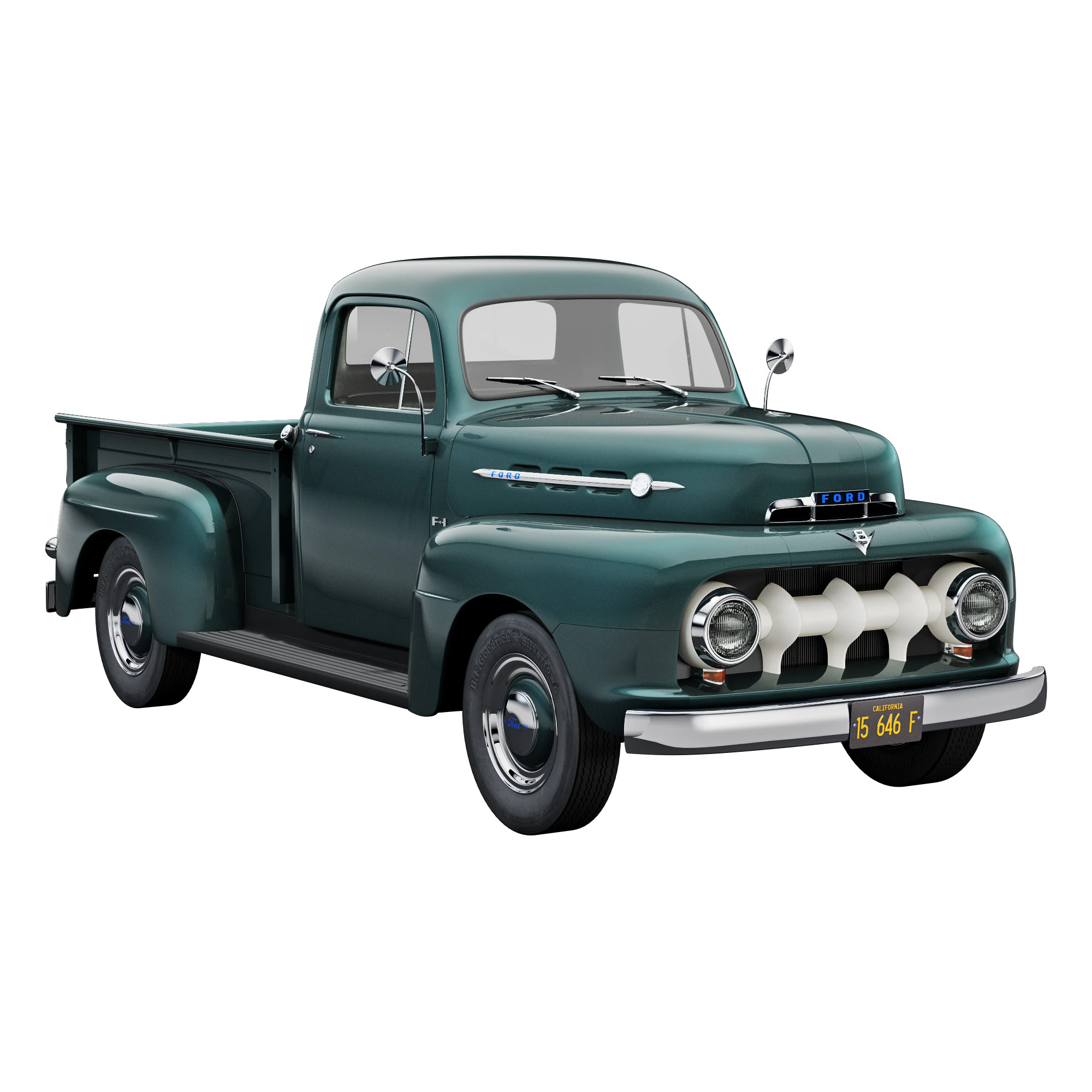 Furgone F1 del 1952 Modello 3D .c4d .max .obj .3ds .fbx .stl .blend