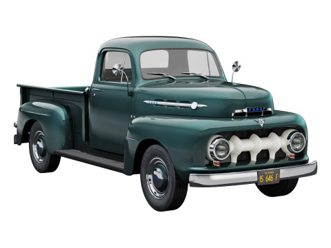 F 1 pickup 1952 3D Model
