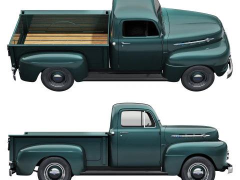 Furgone F1 del 1952 Modello 3D