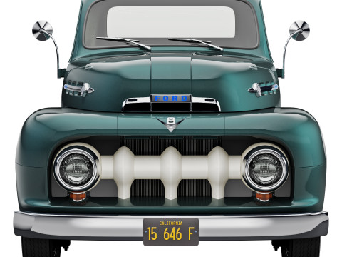 F 1 pickup 1952 Modelo 3D