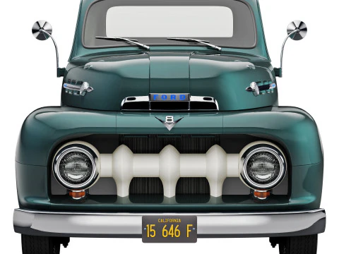 Furgone F1 del 1952 Modello 3D
