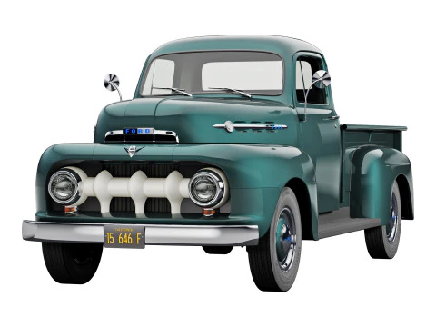 Furgone F1 del 1952 Modello 3D