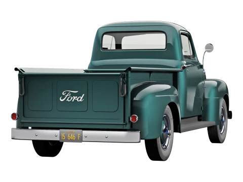 Furgone F1 del 1952 Modello 3D