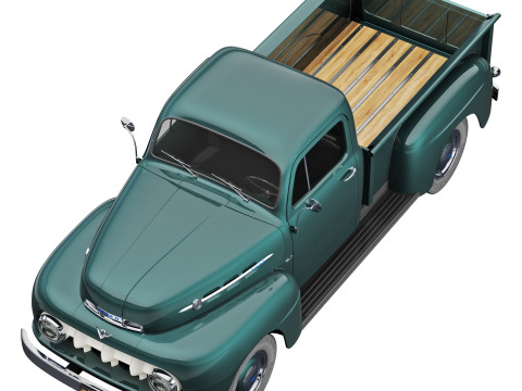 F 1 pickup 1952 Modelo 3D