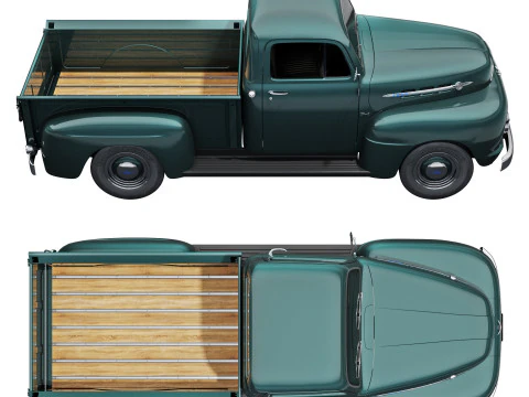 Furgone F1 del 1952 Modello 3D