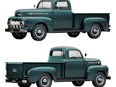 Furgone F1 del 1952 Modello 3D