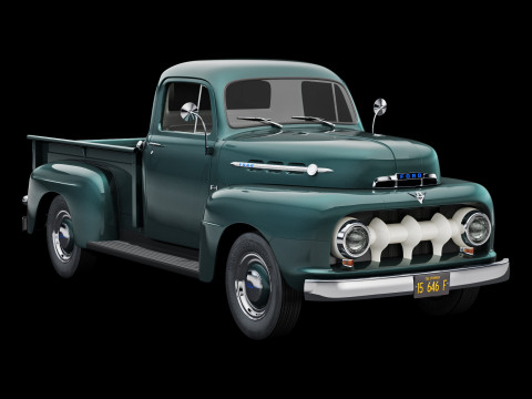 F 1 pickup 1952 Modelo 3D