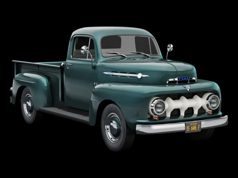 Furgone F1 del 1952 Modello 3D