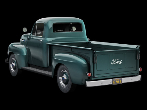 F 1 pickup 1952 Modelo 3D