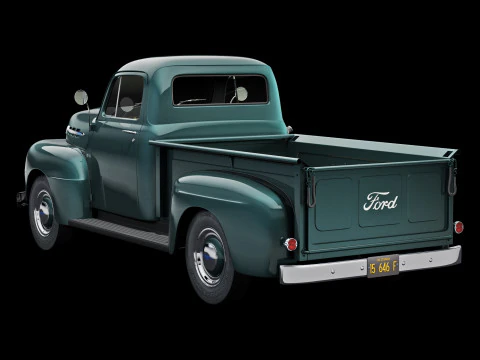 Furgone F1 del 1952 Modello 3D