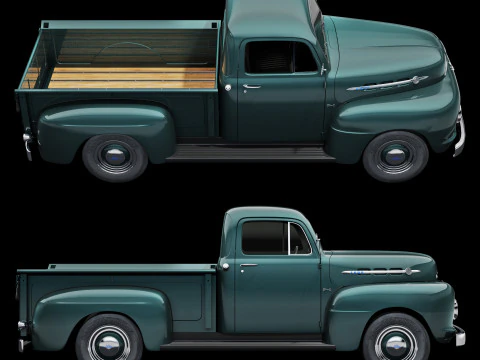 Furgone F1 del 1952 Modello 3D