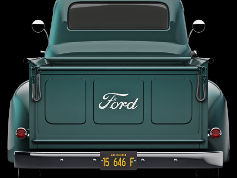 F 1 pickup 1952 Modelo 3D